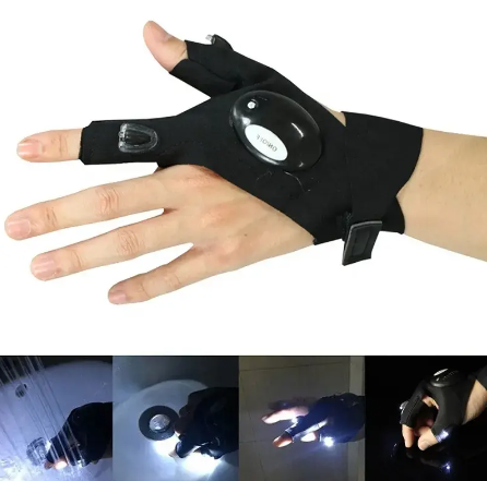 GUANTES CON LUZ PARA TRABAJO NOCTURNO